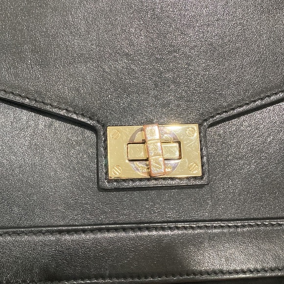 The Kooples medium black leather Emily Bag - Picture 4 of 17